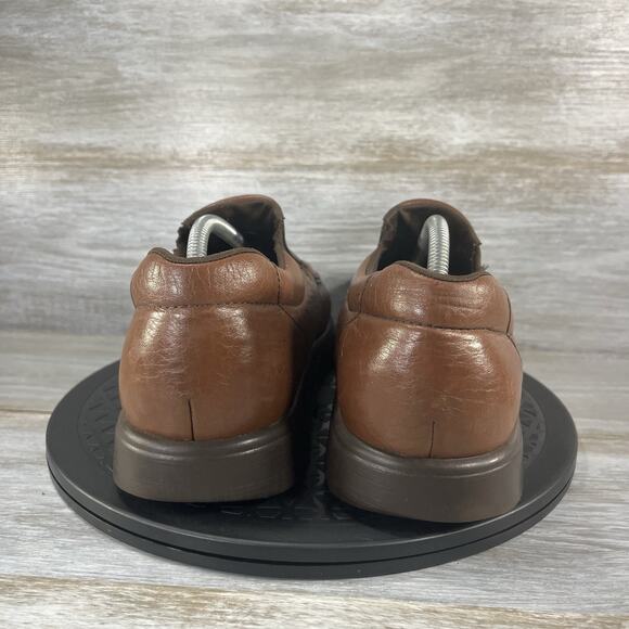 SAS Mens Side Gore Handcrafted Brown Leather Loafers Size 10.5 W - Picture 4 of 8